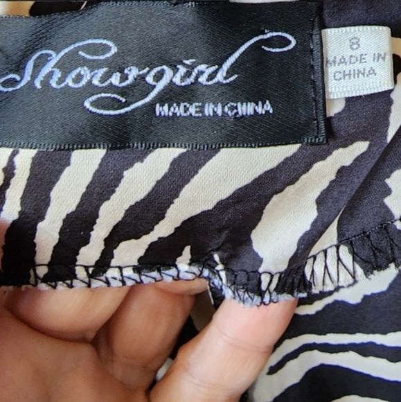 SHOWGIRL playsuit slinky animal print size 8 - Picture 4 of 11